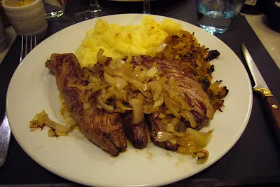 Onglet de veau avec puree maison a L