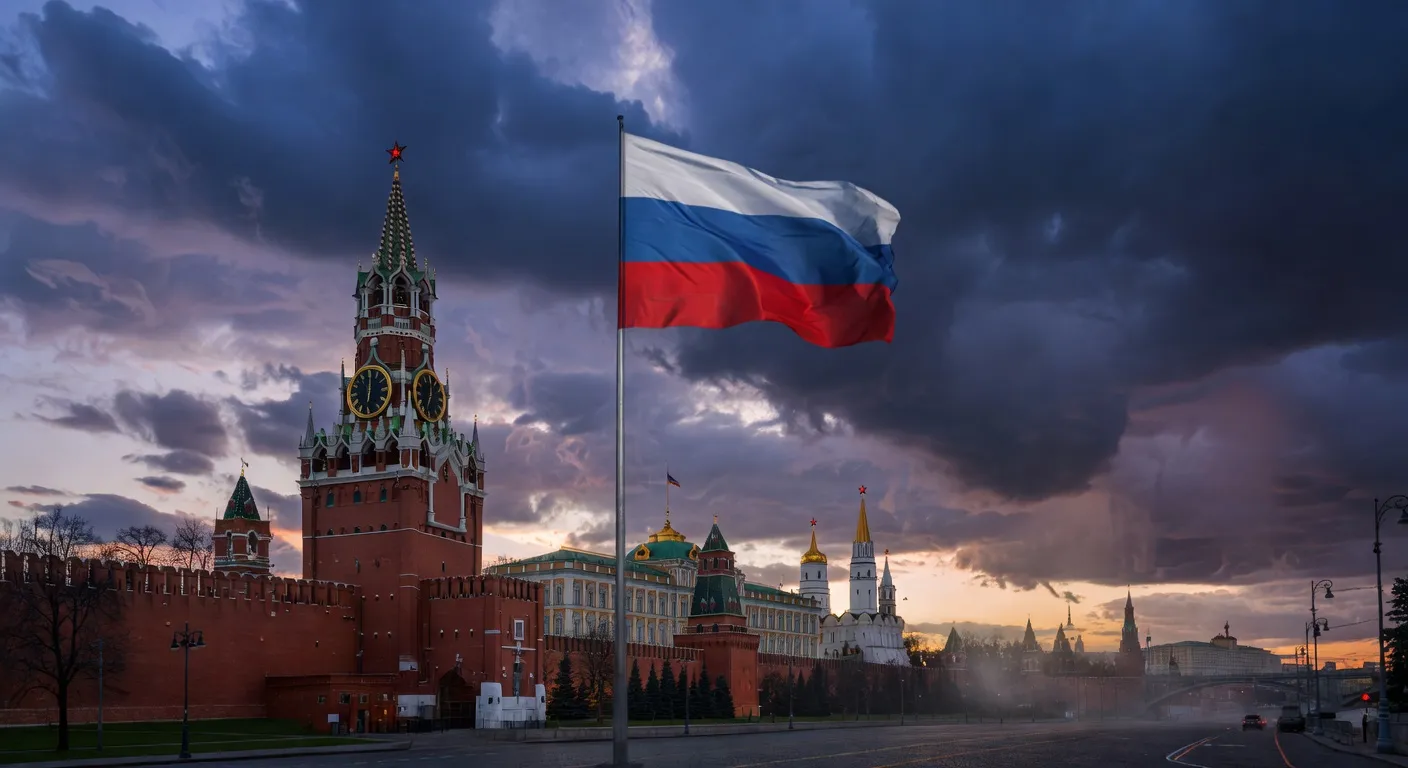 Les tours du Kremlin au crépuscule