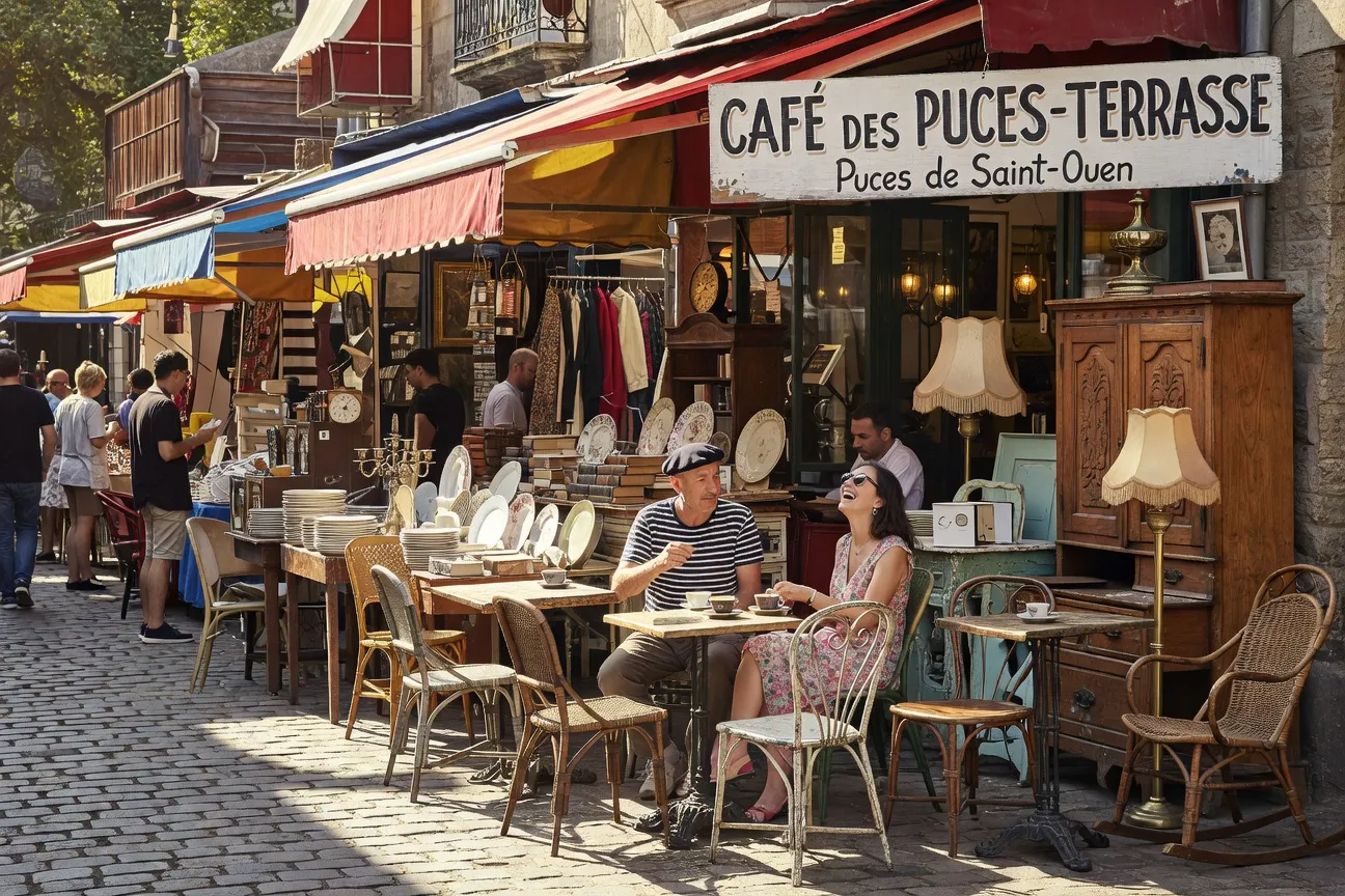 Les puces de Saint-Ouen ou le déjeuner des antiquaires